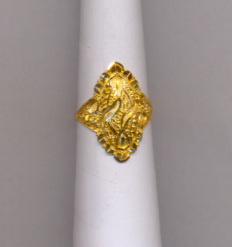 GOLD RING LADIES PLAIN FANCY