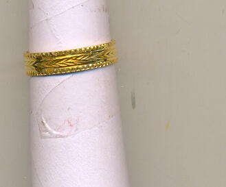GOLD RING LADIES PLAIN FANCY