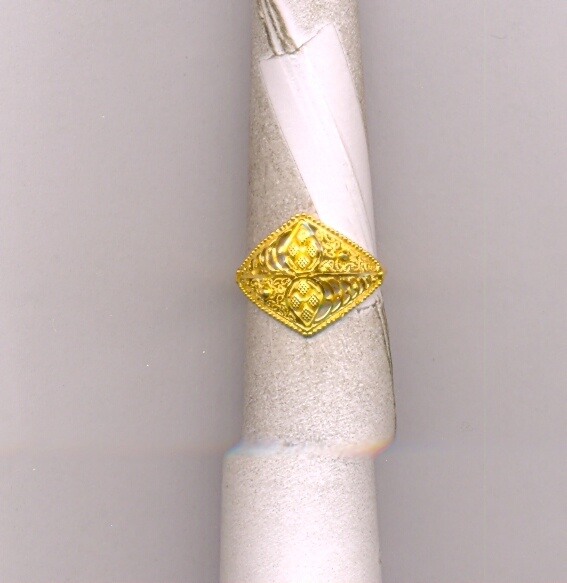 GOLD RING LADIES PLAIN FANCY