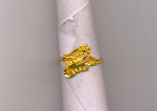 GOLD RING LADIES PLAIN FANCY