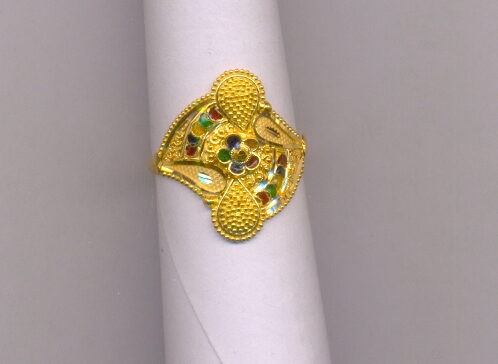 GOLD RING LADIES PLAIN FANCY