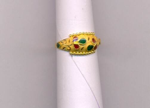 GOLD RING LADIES PLAIN FANCY