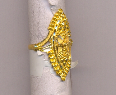 GOLD RING LADIES PLAIN FANCY