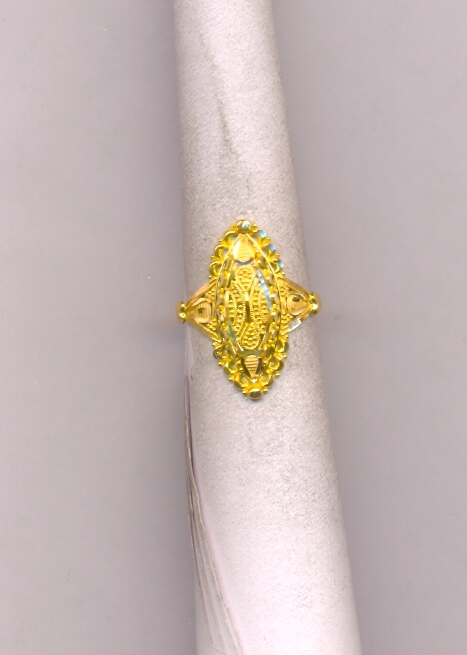 GOLD RING LADIES PLAIN FANCY