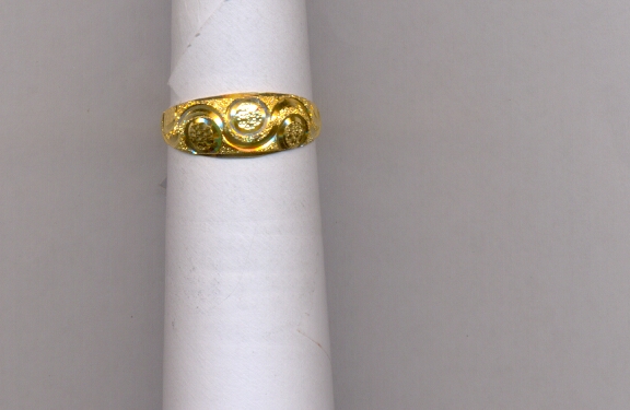 GOLD RING LADIES PLAIN FANCY