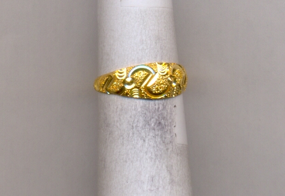 GOLD RING LADIES PLAIN FANCY