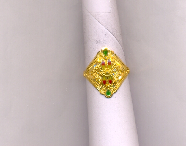 GOLD RING LADIES PLAIN FANCY