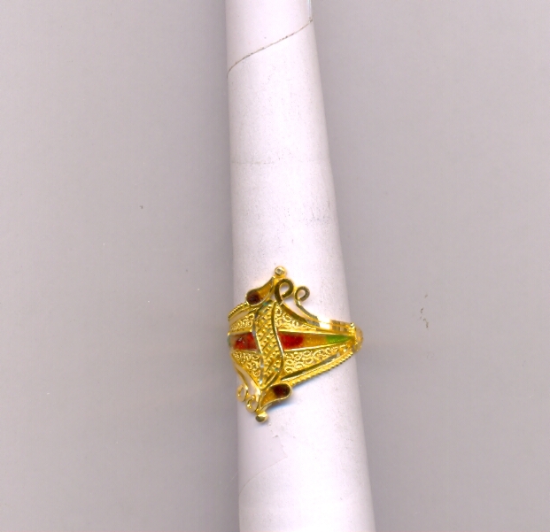 GOLD RING LADIES PLAIN FANCY