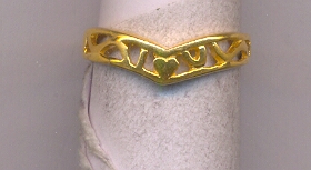 GOLD RING LADIES PLAIN FANCY