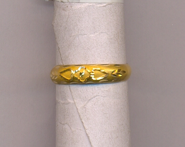 GOLD RING LADIES PLAIN FANCY