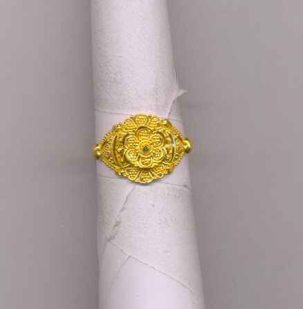 GOLD RING LADIES PLAIN FANCY