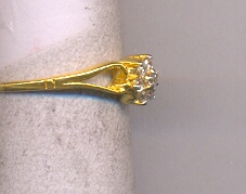 GOLD RING LADIES PLAIN FANCY