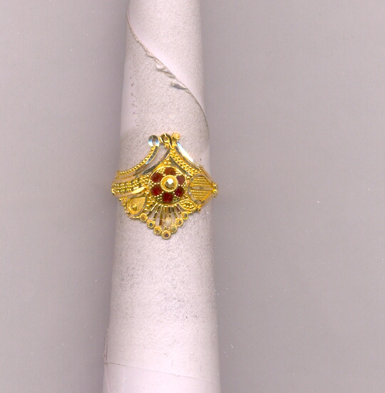 GOLD RING LADIES PLAIN FANCY
