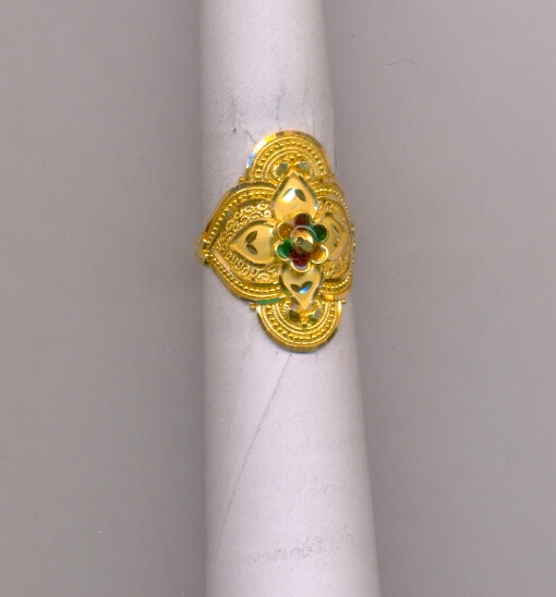 GOLD RING LADIES PLAIN FANCY