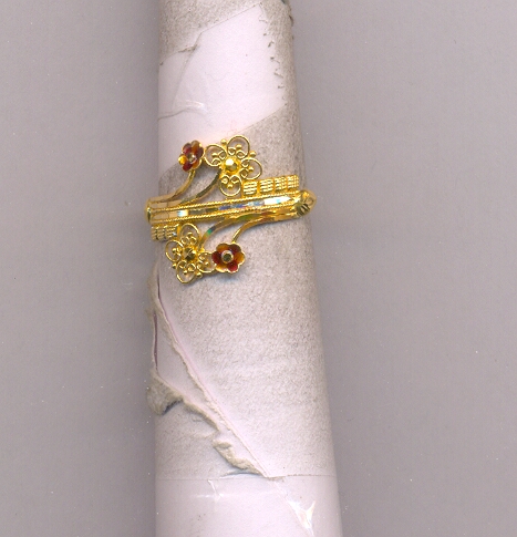 GOLD RING LADIES PLAIN FANCY