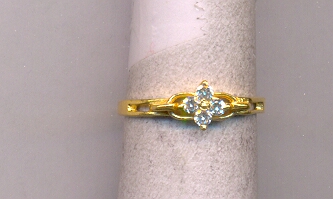 GOLD RING LADIES PLAIN FANCY