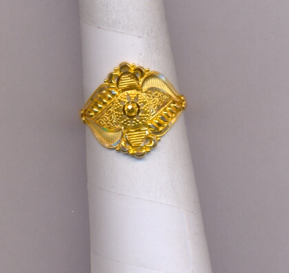 GOLD RING LADIES PLAIN FANCY