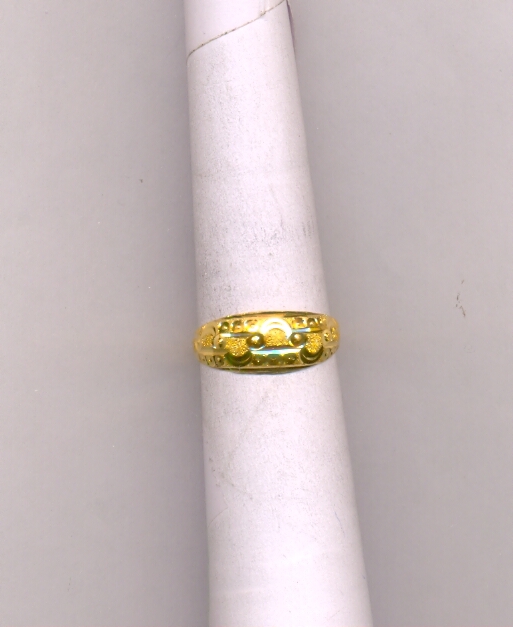 GOLD RING LADIES PLAIN FANCY