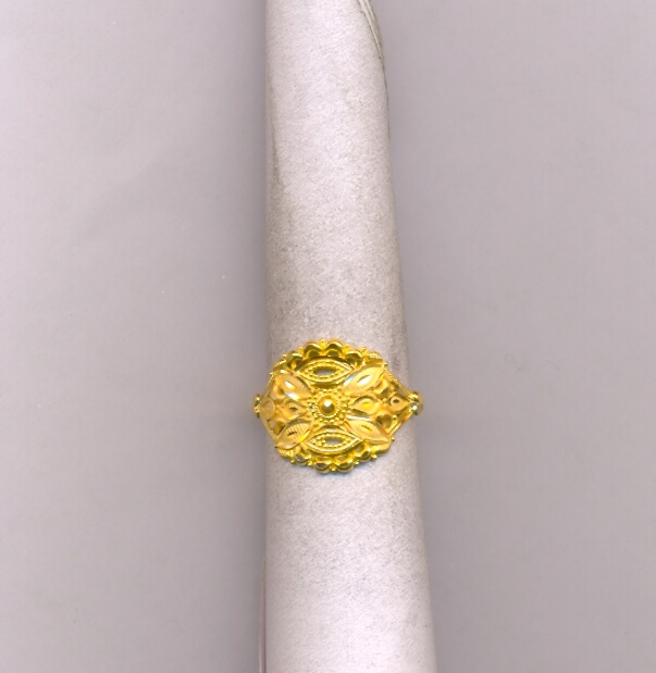 GOLD RING LADIES PLAIN FANCY