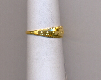 GOLD RING LADIES PLAIN FANCY