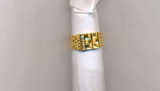 GOLD RING LADIES PLAIN FANCY