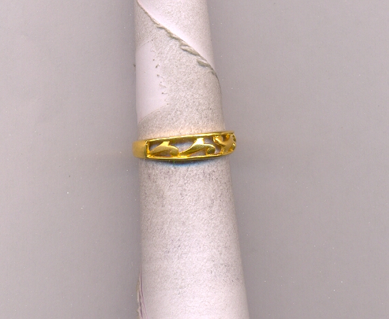 GOLD RING LADIES PLAIN FANCY