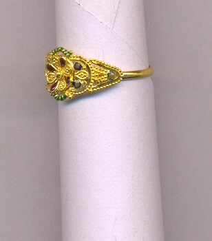 GOLD RING LADIES PLAIN FANCY