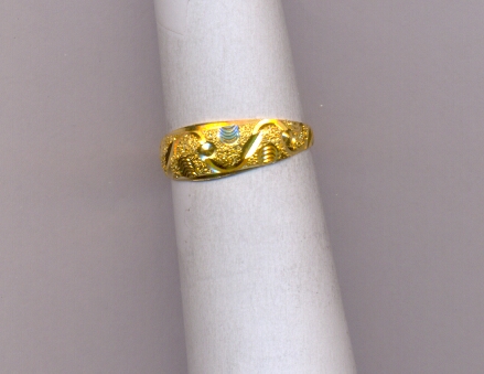 GOLD RING LADIES PLAIN FANCY