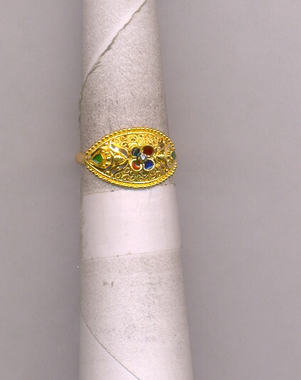 GOLD RING LADIES PLAIN FANCY