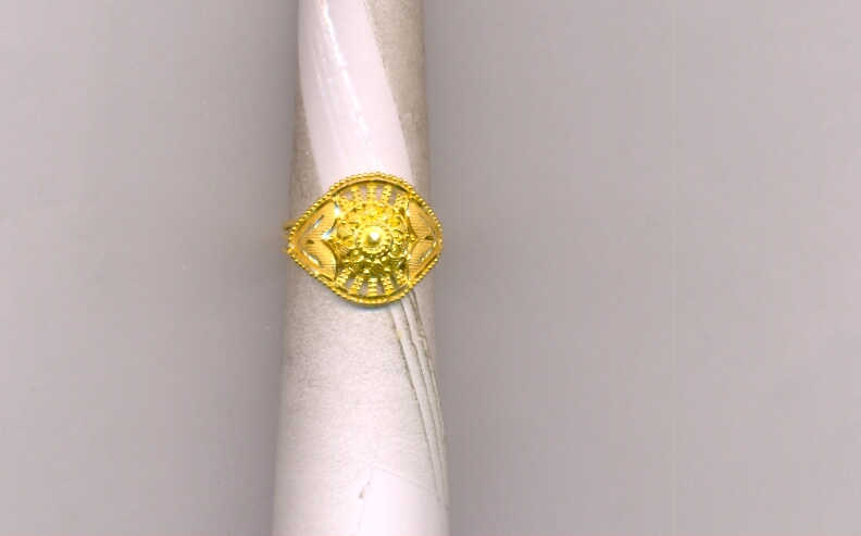 GOLD RING LADIES PLAIN FANCY