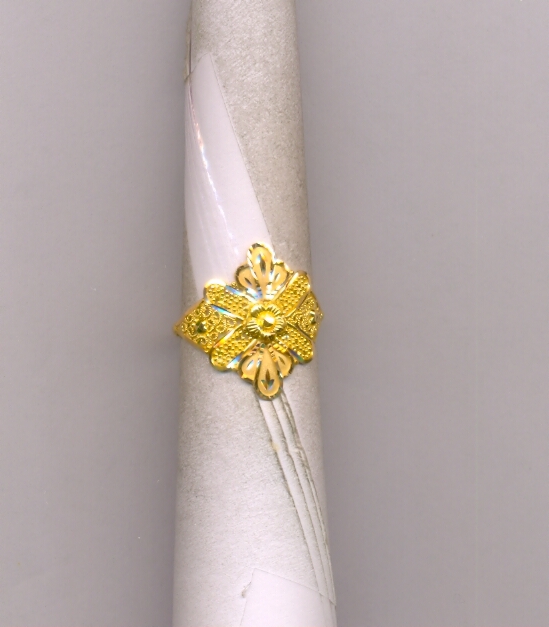 GOLD RING LADIES PLAIN FANCY