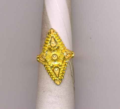 GOLD RING LADIES PLAIN FANCY