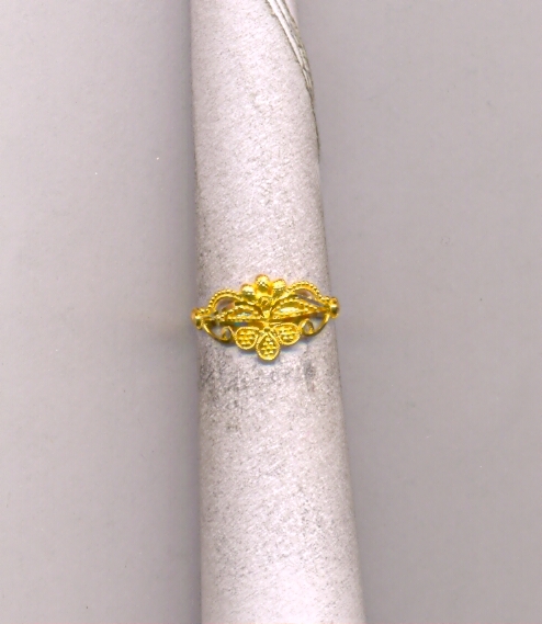 GOLD RING LADIES PLAIN FANCY