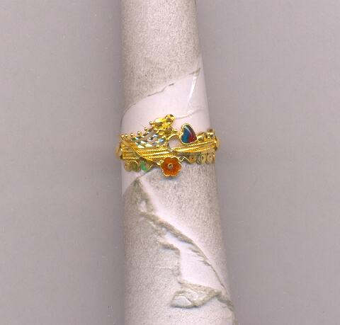 GOLD RING LADIES PLAIN FANCY