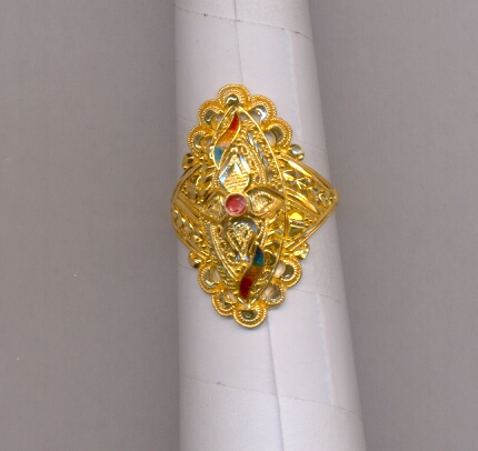 GOLD RING LADIES PLAIN FANCY