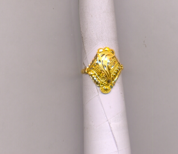 GOLD RING LADIES PLAIN FANCY