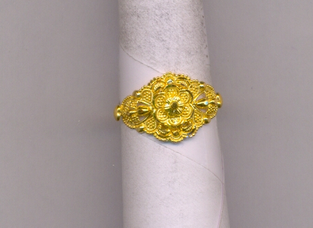 GOLD RING LADIES PLAIN FANCY