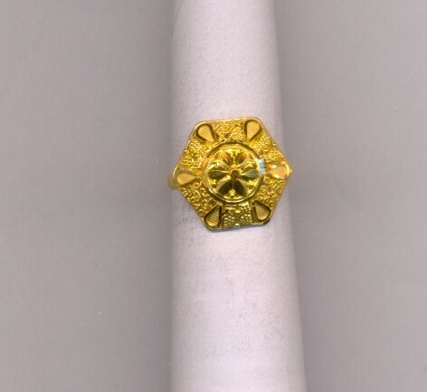 GOLD RING LADIES PLAIN FANCY