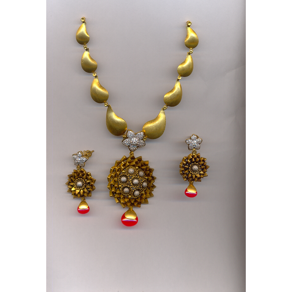 GOLD HALF SET ROUND ANTIQUE