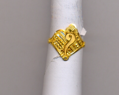 GOLD RING LADIES PLAIN FANCY