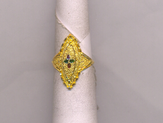 GOLD RING LADIES PLAIN FANCY