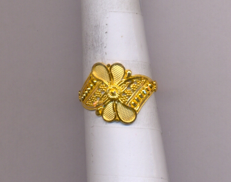 GOLD RING LADIES PLAIN FANCY