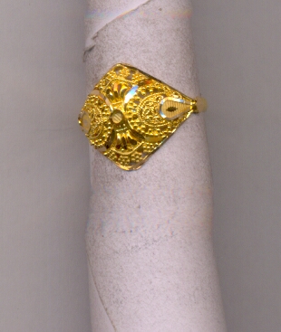 GOLD RING LADIES PLAIN FANCY