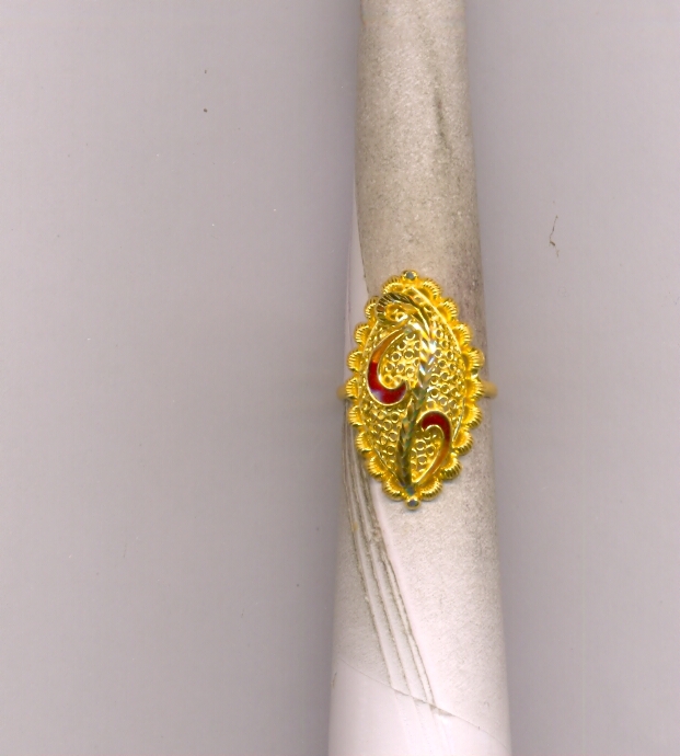 GOLD RING LADIES PLAIN FANCY