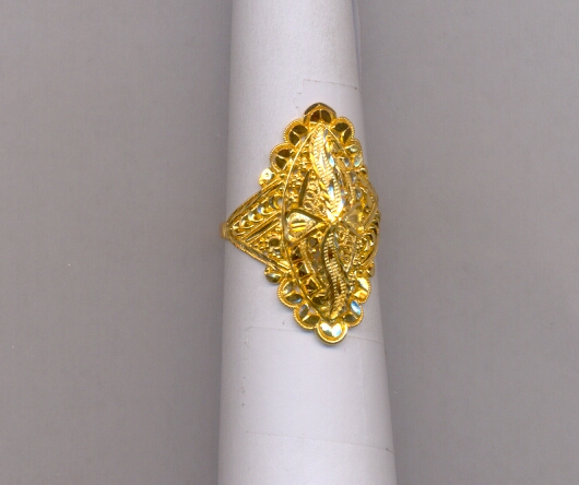 GOLD RING LADIES PLAIN FANCY