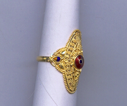 GOLD RING LADIES PLAIN FANCY