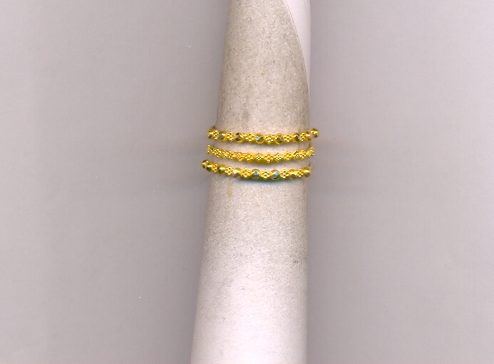 GOLD RING LADIES PLAIN FANCY