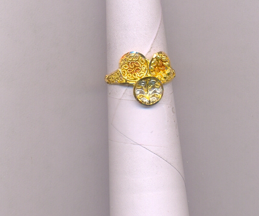 GOLD RING LADIES PLAIN FANCY