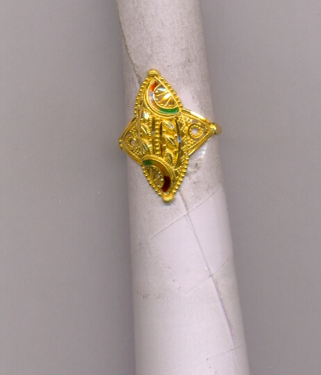 GOLD RING LADIES PLAIN FANCY
