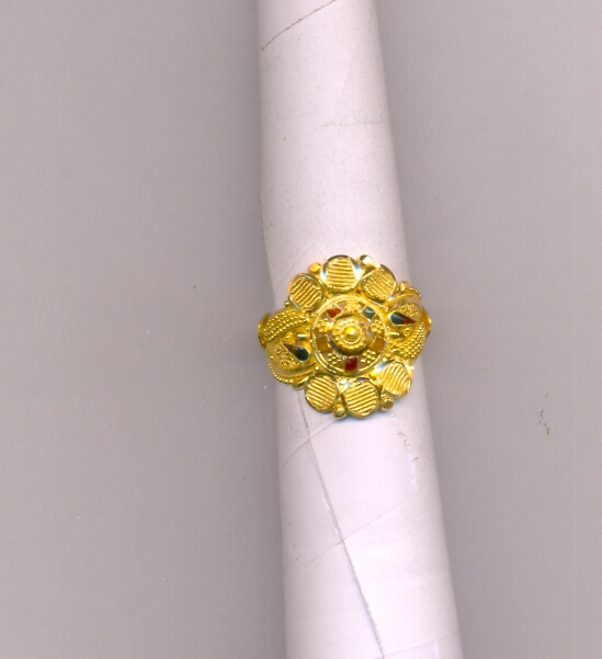 GOLD RING LADIES PLAIN FANCY